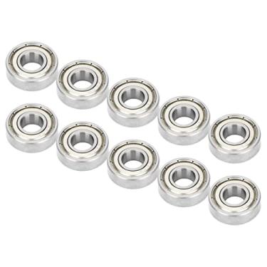 Imagem de Rolamento de Esfera de Ranhura Profunda, Rolamento de Esfera Radial de Alta Velocidade 698Z 8mm Id 19mm OD de 6 Mm de Espessura, Selada Dupla, para Equipamentos Industriais,