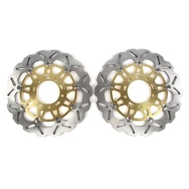 Imagem de 1 par de discos de freio dianteiros flutuantes compatíveis com Kawasaki Ninja 650R EX650 2006-2016, Ninja ZX6R 2005-2016 ZX6RR 2005-2006, ER6N ER6F 2006-2015, Versy-s 650 2007-2022, Peças de