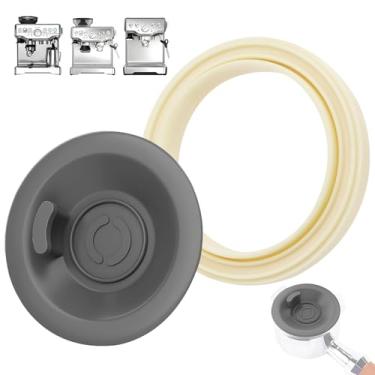 Imagem de SCNUT 1 anel de vapor de silicone de 54 mm compatível com a máquina de café expresso Breville série 8, 1 bandeja de limpeza de silicone espresso de 54 mm para substituir a bandeja de limpeza Breville