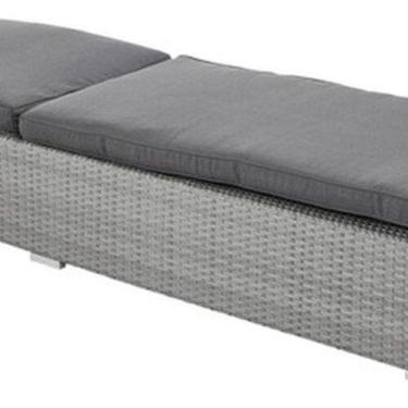 Imagem de Espreguicadeira Cinza Aluminio E Rattan 5 Niveis 92x65x196cm - Nateria
