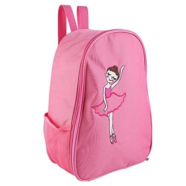 Imagem de Mochila de balé, bolsa de dança para meninas, bolsa de balé infantil, adequada para balé, dança e uma variedade de outros esportes (Rosa)