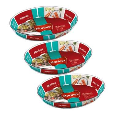 Imagem de Travessa Vidro Marinex Assados e sobremesas 1,6L Nadir 3 Un - NADIR FI