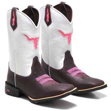 Imagem de Bota Feminina Texana Country Cano Longo Bico Quadrado  - RB BOTAS , Ma
