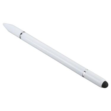 Imagem de Caneta esferográfica Capatizive Touch, calendário digital, caneta esferográfica 3 em 1, ponta transparente para escrever (preto) (branca)