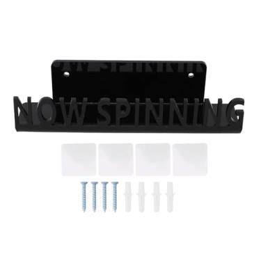 Imagem de Montagem de Parede da Prateleira de Display de Registro, Suporte de Parede Suporte de Registro Vintage Record Stand Stand Acrílico Suporte de álbum Floating Space Salving Record