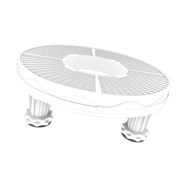 Imagem de Ioensy Base de piso AC Base de piso redonda Base de lavadora Pedestal ajustável Fácil de mover Suporte para secadoras de roupa Base móvel multifuncional, Prateleira