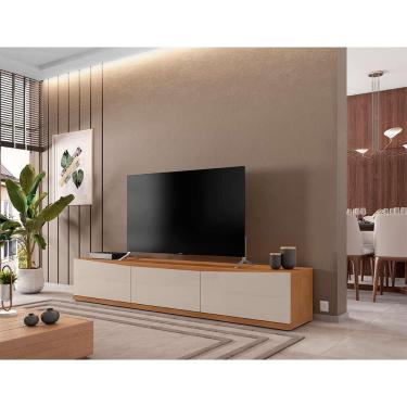 Imagem de Rack Eros 2 pt 1 gv Cedro e Off White 180 cm