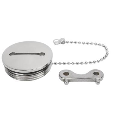 Imagem de CFTGIW Tampa de tanque de combustível de barco de 5 cm de aço inoxidável polido 316 com ferragens marítimas para iates, caravanas, trailers, caminhões, barco, tanque de combustível, tampa de