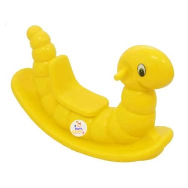 Imagem de Gangorra Minhoca infantil Amarela - Dora Toys