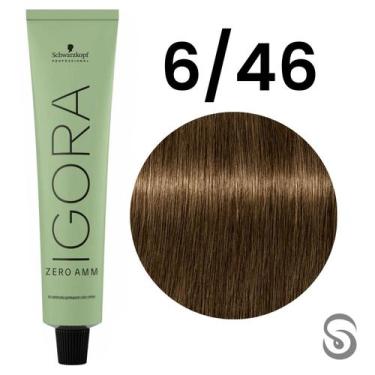 Imagem de Igora Zero Amm 6/46 Louro Escuro Bege Marrom 60 ml - Schwarzkopf, UNIC