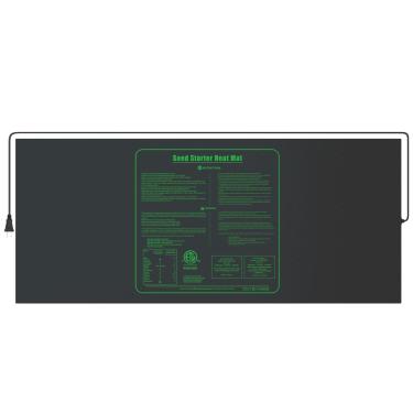 Imagem de iPower Tecnologia de tapete térmico de mudas estação de germinação durável impermeável almofada hidropônica quente para iniciador de sementes de jardinagem doméstica interna, 122 x 50 cm, versão