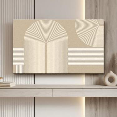 Imagem de Capa de TV Protetor de Tela de TV Interior 81-85 cm Moderna Simples Tela de TV Protetor de Tela LCD LED Protetor de Tela de Arte Multitamanho Capa de Monitor de Computador para Televisão Bege-4||65