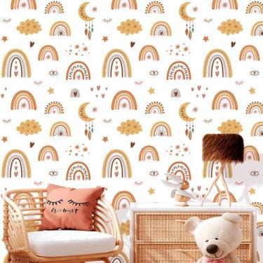 Imagem de Papel de Parede Teen Arco Íris Boho 300 - Inove Papéis de Parede