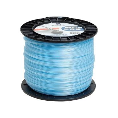 Imagem de Fio Nylon Coex 3,0mm Redondo Azul Rolo 251 Metros Husqvarna
