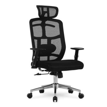 Imagem de Cadeira de Escritório DT3 Diana FE - Ergonômica - Apoio Para Cabeça - Encosto Reclinável - Preta-Unissex