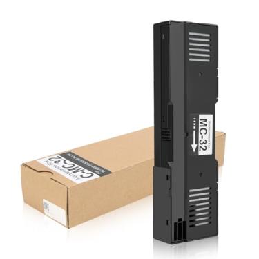 Imagem de UINK PRITING Cartucho de substituição de manutenção MC-32 para Canon Imageprograf TC-20 TC-20M TC-5200 TC-5200M, caixa de manutenção de tinta MC32 atualizada