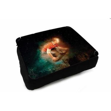 Imagem de Almofada Bandeja para Notebook Laptop Skate Skatista Cidade Noite - Cr