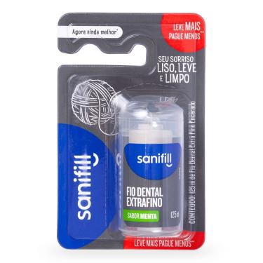 Imagem de Fita Dental Sanifill Extra Fino 125 Metros