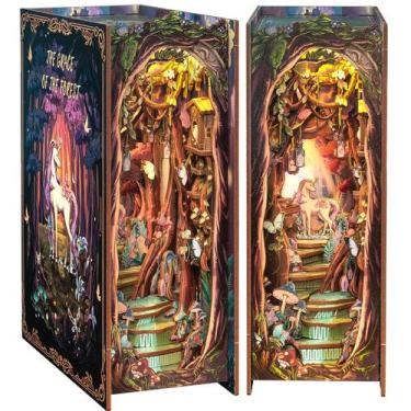 Imagem de Kit de casa de bonecas DIY em miniatura CUTEBEE Book Nook The Grace