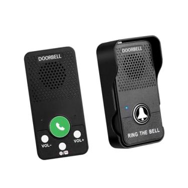 Imagem de Ｂｅｓｇａ Campainha eletrônica recarregável compacta de 2 vias para intercomunicador para apartamento, escritório e casa