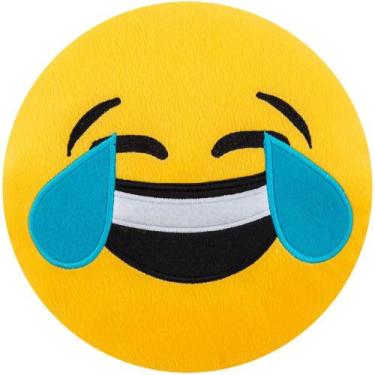 Imagem de Almofada Emoji Pelúcia 45cm chorando de rir - Vitor Bordados