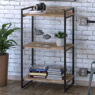 Imagem de Estante para Livros 3 Prateleiras Win Carvalho - Pnr Móveis