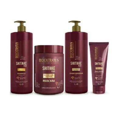 Imagem de Bio Extratus Shitake Plus (Shampoo+Condicionador 1L+Mascara 1Kg+Finali