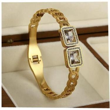 Imagem de Bracelete Cravejado - Banhado A Ouro 18K - Tojoia18K