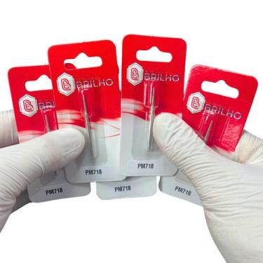 Imagem de Broca Diamantada 718 Brilho - Kit com 5 Brocas - para Podologia e Nail