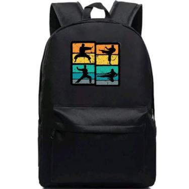 Imagem de Mochila estampada vintage-KARATE- Versatil - Lançamento - LOJA RPERONI