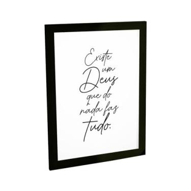 Imagem de Quadro Decorativo Religioso Existe Um Deus Que Faz Tudo