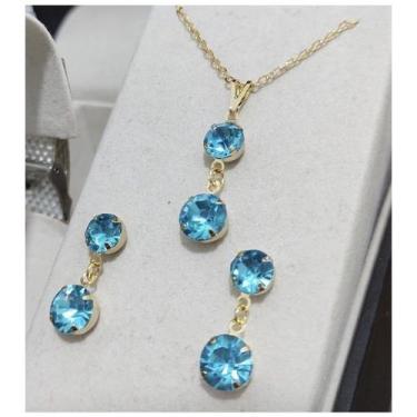 Imagem de Relógio Feminino Quadrado Led Luxo + Colar + Brinco Mega  Menor Preço 