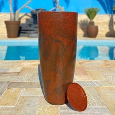 Imagem de Vaso De Planta Grande Cone Brilhante Luxo Decorativo G - Renovar Artes