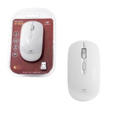 Imagem de Mouse C3Tech S/Fio Recarregavel M-W80Wh Branco