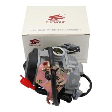 Imagem de ZHENGHE Carburador PD18J 50cc 4 tempos GY6 alto desempenho 139QMB carburador para scooter 49cc 50cc Moped PD18J motor carb