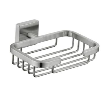 Imagem de Conjunto de banheiro de níquel escovado - 6 peças, porta-toalhas, ganchos, ferragens de aço inoxidável, porta-sabonete