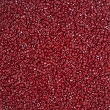 Imagem de Miyuki Delica 11/0 contas de semente - contas de vidro a granel 5 gramas e tamanho 1,6 mm 1000 peças contas de semente de vidro vinho (DB654)