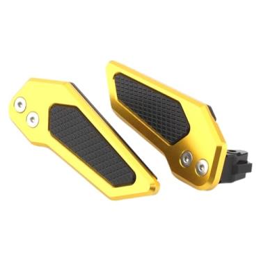 Imagem de menolana Suporte para Pés de Motocicleta, Pedais para Passageiro Traseiro, Apoios Dobráveis, Ouro