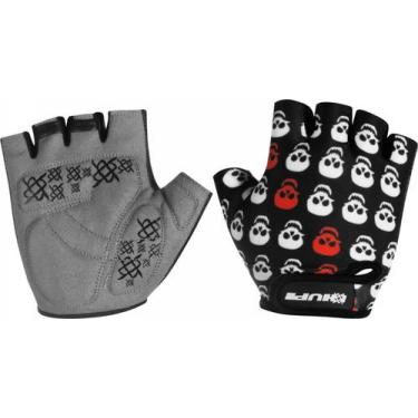 Imagem de Luva Hupi Eco Dedo Curto Skull, G, Preto