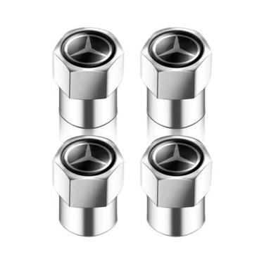 Imagem de Mercedes Benz AMG Tampa Da Haste Do Pneu Do Carro 4 Unidades Em Liga D