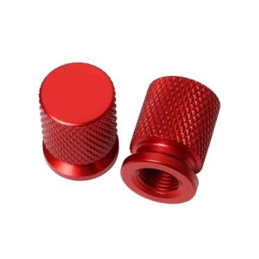 Imagem de jininshengxindianzi Compatible With Royal Enfield Bullet/Meteor/Classic 350 500 Interceptor 650 Continental GT 535 Himalayan 411 400 Motorcycle Tire Valve Caps(Red)