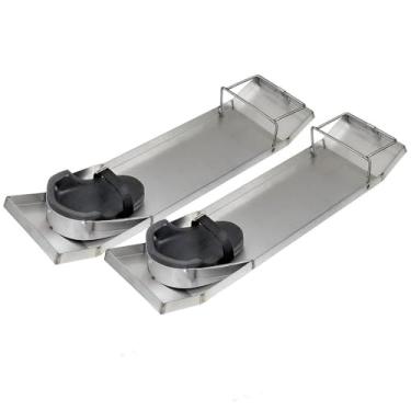 Imagem de Kraft Tool CC162 71 cm x 20 cm de aço inoxidável leve de joelheira - par