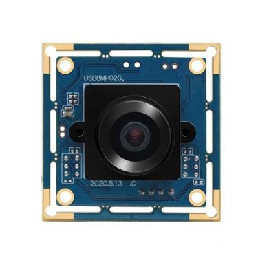 Imagem de Hotpet Módulo de câmera USB olho de peixe webcam 8MP com lente de 180 graus, câmera USB grande angular para visão de máquina, automação industrial, mini webcam de segurança para Linux, Windows