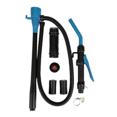 Imagem de QccHieUs Extrator de fluido de óleo Bomba de fluido de engrenagem Bomba de óleo Ferramenta de troca de freio controlável para manutenção de carros, Preto, Azul