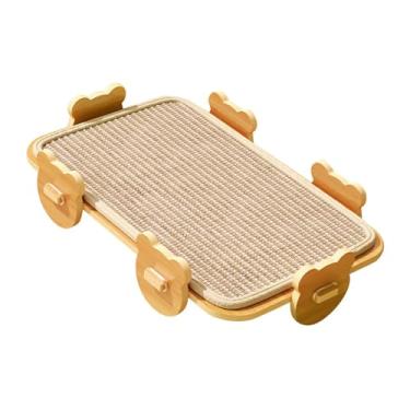 Imagem de Bothyi Tapete arranhador para gatos Sleeping Nest, acessório respirável para animais de estimação, almofada arranhadora para gatos pequenos, médios e grandes, Tapete Quadrado de Sisal