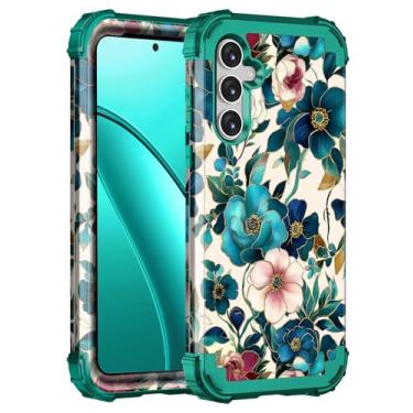 Imagem de Hekodonk Capa para Galaxy S24 FE, três camadas de proteção resistente à prova de choque de plástico rígido + silicone macio capa protetora contra quedas de corpo inteiro para Samsung Galaxy S24 FE