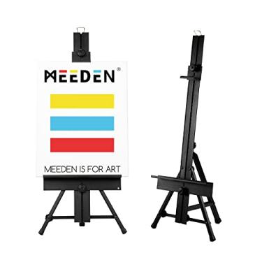 Imagem de MEEDEN Cavalete De Mesa Alumínio Meeden, Tripé Metal Portátil Ajustável Para Exposição, Pintura, Estúdio Arte Ao Ar Livre, Com Suporte Telas Até 24''