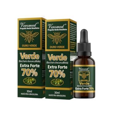 Imagem de Kit 2x Extrato Própolis Verde Brasileiro Extra Forte 70% Veromed 30ml