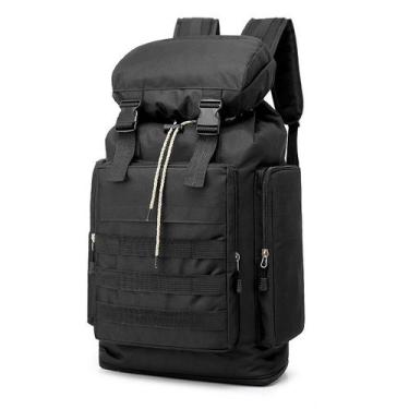 Imagem de Mochila Masculina e Feminina Expansível Acampamento 40 - 55 L Militar 