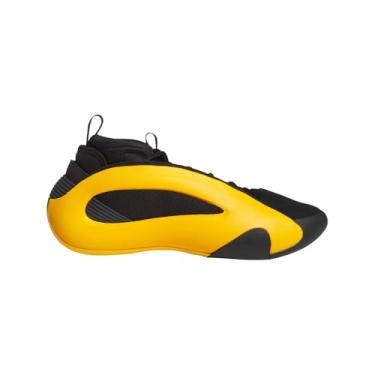 Imagem de adidas Tênis masculino Harden Volume 8, Amarelo/Preto/Prateado Metálico, 18